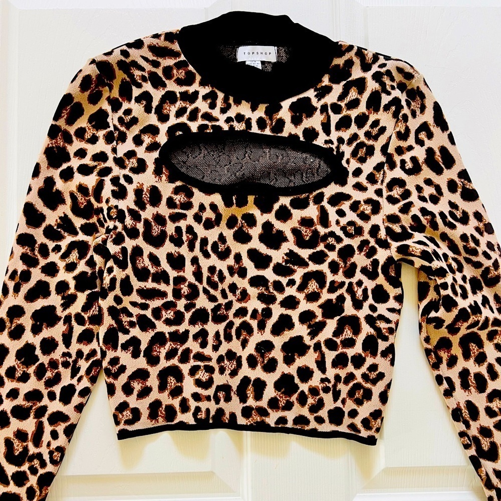 TOPSHOP CROPPED TOP RARE! US 8-10 Medium